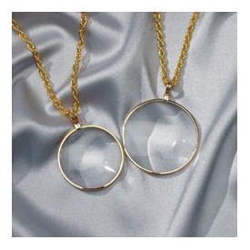 4X Everyday Gold Tone Glass Pendant with Chain