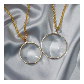 4X Everyday Gold Tone Glass Pendant with Chain