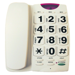 Giant-Button Speaker Phone with Flashing Ringer