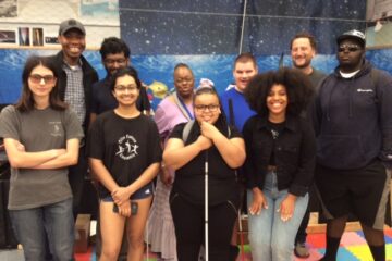 kids smiling during the field trip to Olin College